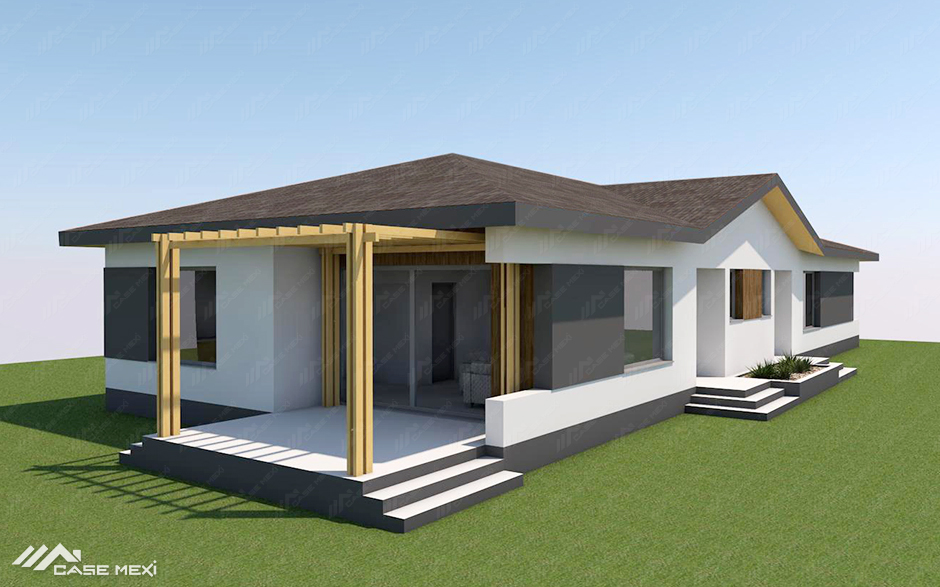 proiect de casa din profile metalice usoare MEXI in Cordau