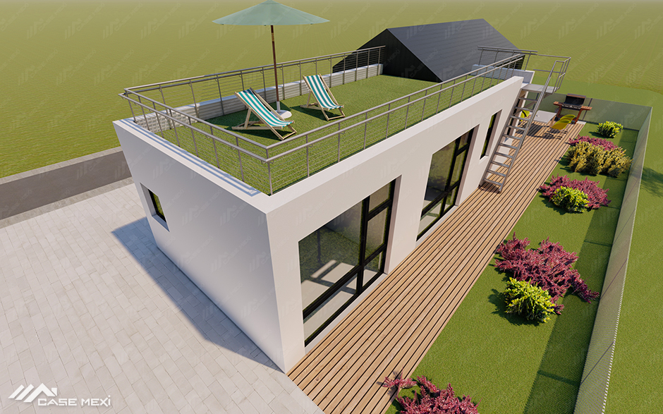 proiect casa moderna cu terasa