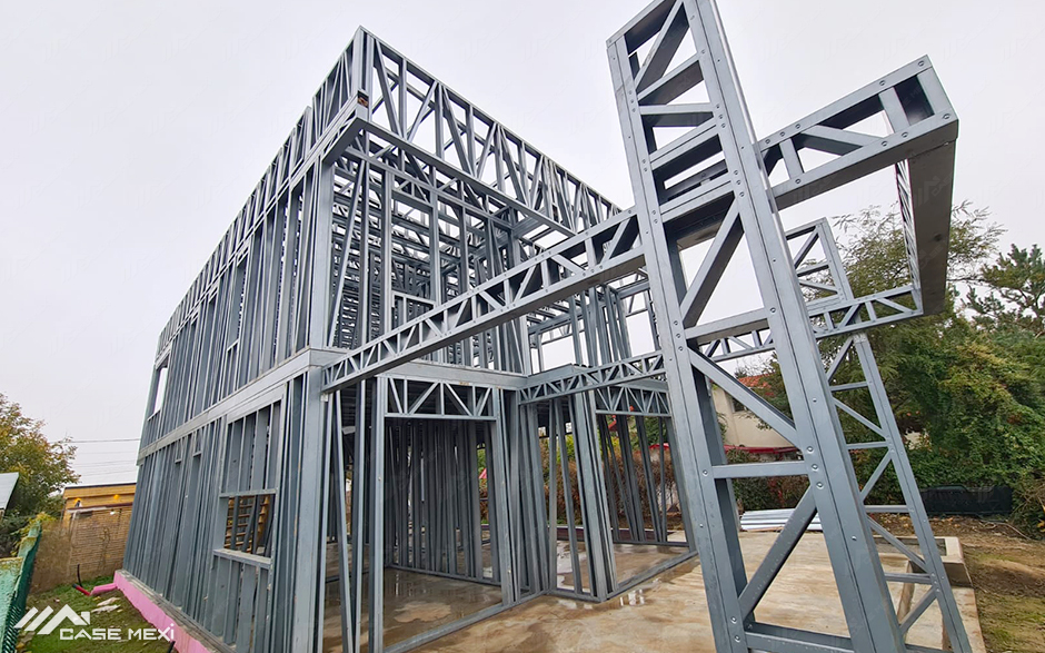 constructie cu sistem framing din profile metalice usoare