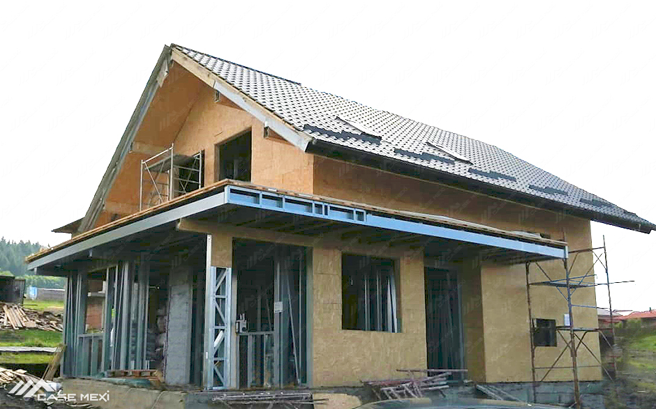constructie de casa pe structura usoara