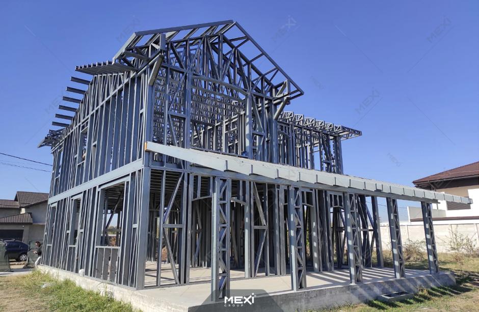 casă cu etaj pe structură metalică MEXI