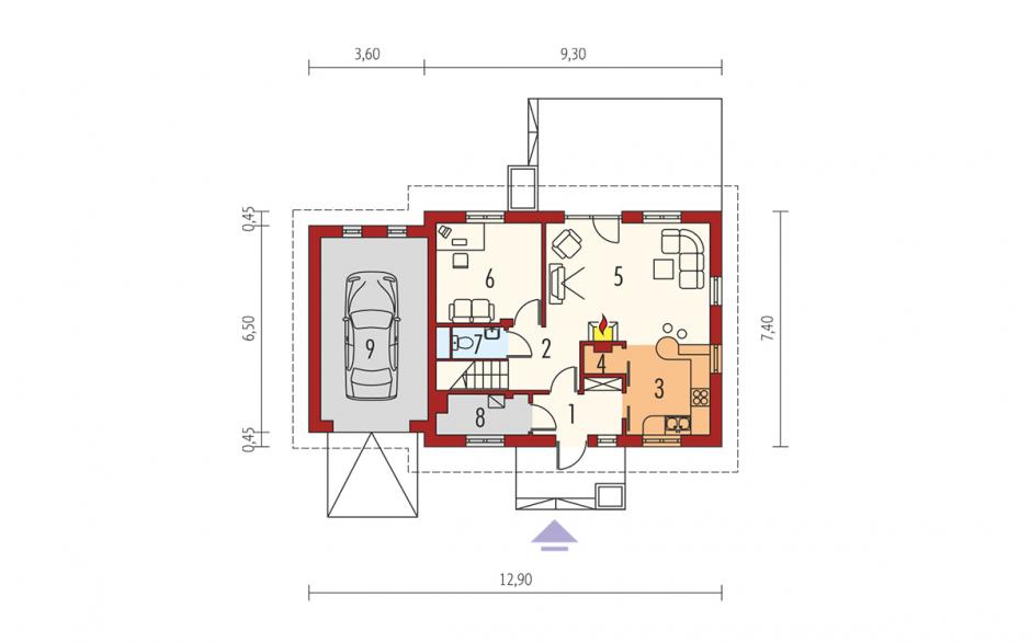 case americane pe structura lemn pret