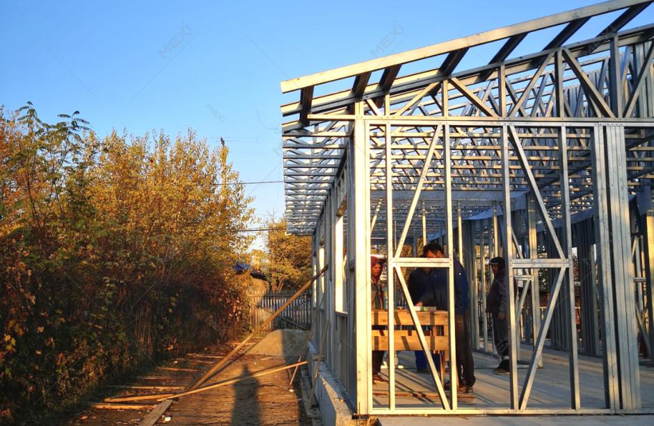 constructie casa parter pe sistem framing in Adunatii Copaceni