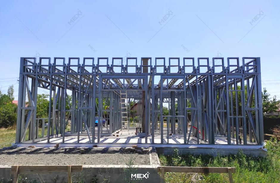 casa metalica pe structura metalica