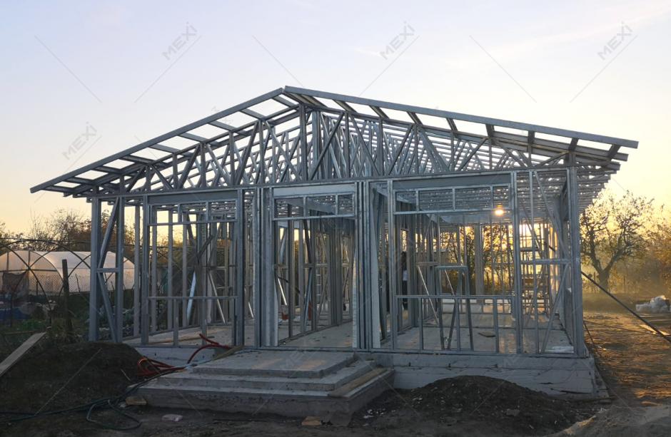 constructie casa parter pe sistem framing in Adunatii Copaceni