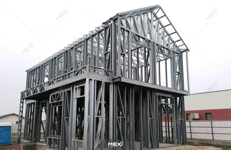 casă cu etaj pe structură metalică MEXI