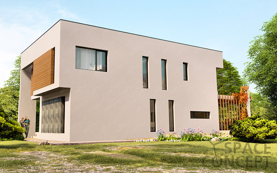 proiect casa pe sistem framing din profile metalice usoare