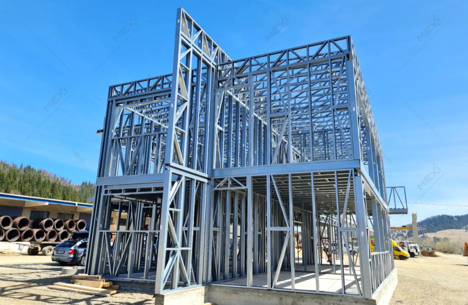 construire cladire de birouri cu etaj pe structura metalica