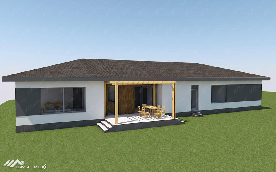proiect de casa din profile metalice usoare MEXI in Cordau