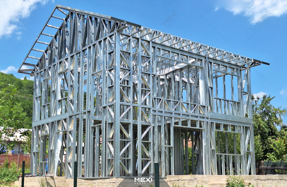 casa pe structura metalica usoara